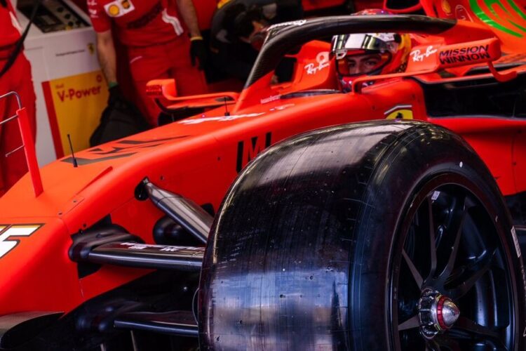 First Look: Ferrari F1 testing 18-inch Pirelli tires
