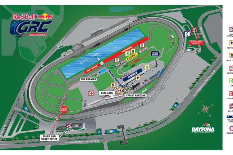 Red Bull Global Rallycross Daytona Track Layout Released
