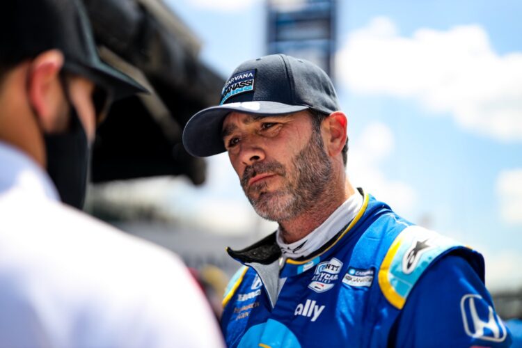 IndyCar: Jimmie Johnson surprised by how physical it is to drive an IndyCar