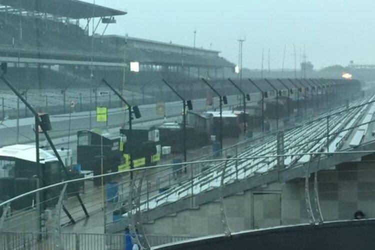IndyCar: Today’s Carb Day likely rained out
