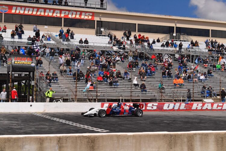 Road To Indy: Rasmussen Edges Gold in Lucas Oil Raceway Oval Thriller