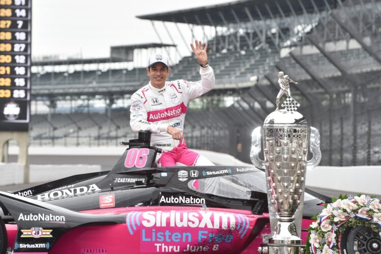 Indy 500: Helio Castroneves Day-After Photo Shoot