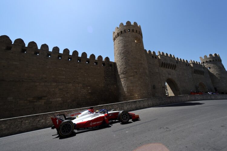 F2: Shwartzman leads every lap in Baku