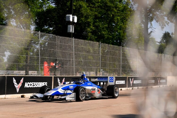 IndyLights: Kirkwood wins pole for Detroit Race 1