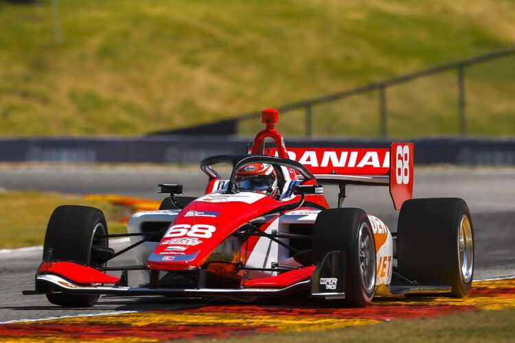 Indy Lights: Frost over Kirkwood in opening practice at Mid-Ohio