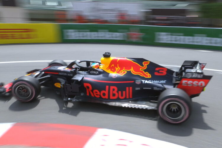 Red Bulls run 1-2 in opening practice for the Monaco GP