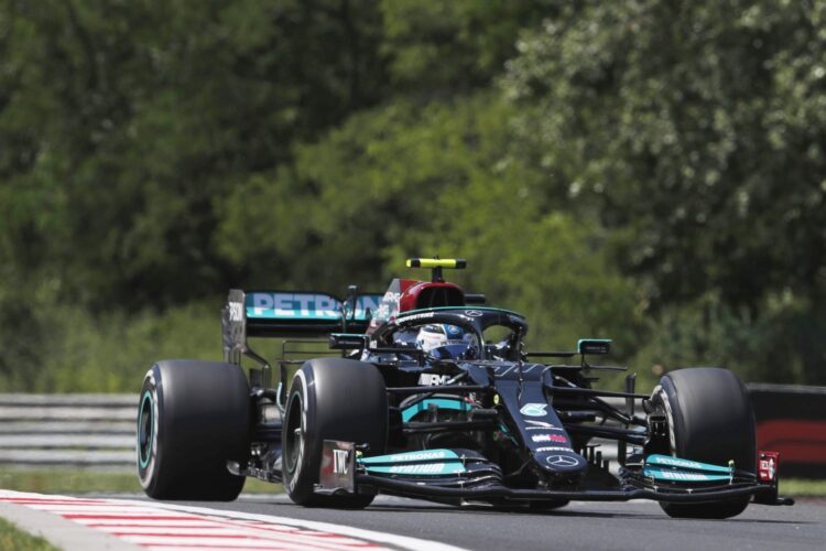 F1: Bottas leads Mercedes 1-2 in practice 2 in Hungary