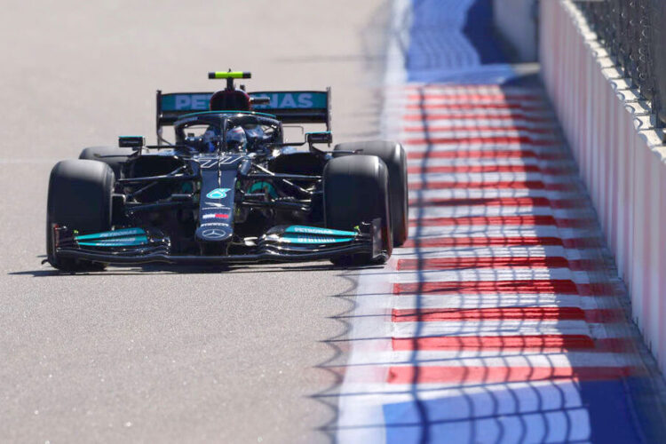 F1: Bottas leads Mercedes 1-2 in opening practice for the Russian GP