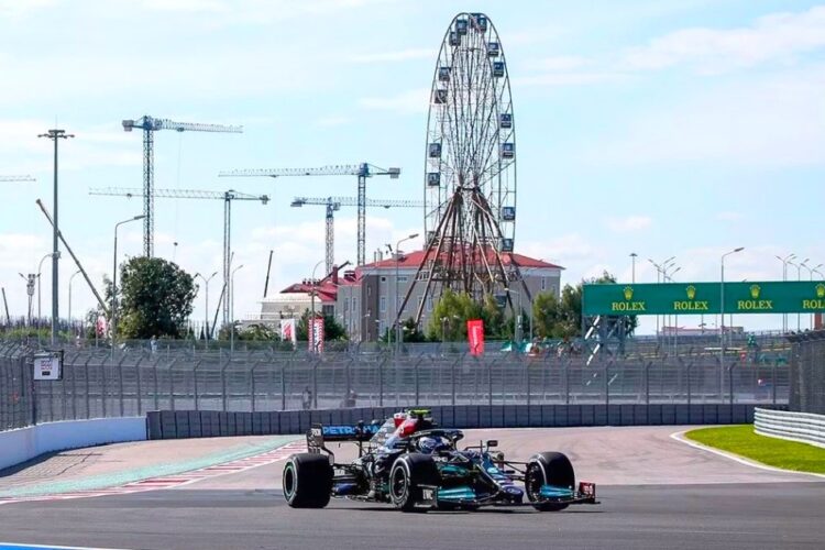 F1: Bottas again leads Mercedes 1-2 in 2nd Russian GP practice