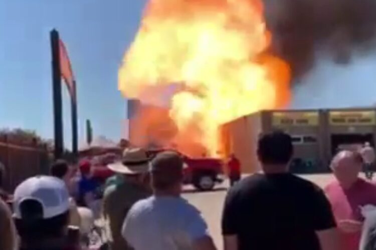 Video: Explosion rocks Texas Motor Speedway