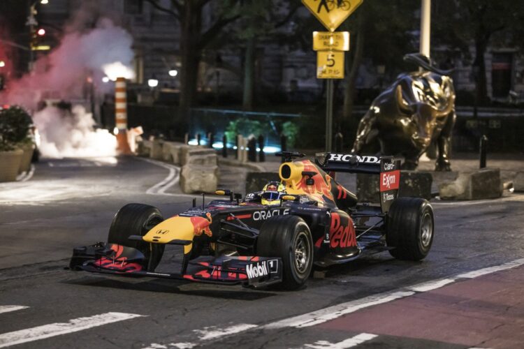 F1: Red Bull hits Wall Street and NYC landmarks before Miami GP in 2022.