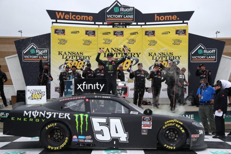 NASCAR: Rising star Ty Gibbs gets fourth NASCAR Xfinity win in Kansas