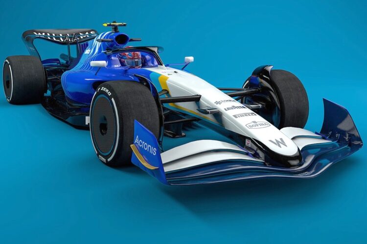 F1: Sneak peak at 2022 Williams F1 car