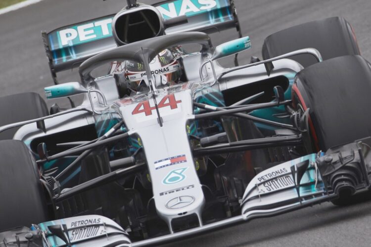 Hamilton and Bottas lead Mercedes 1-2 in opening practice