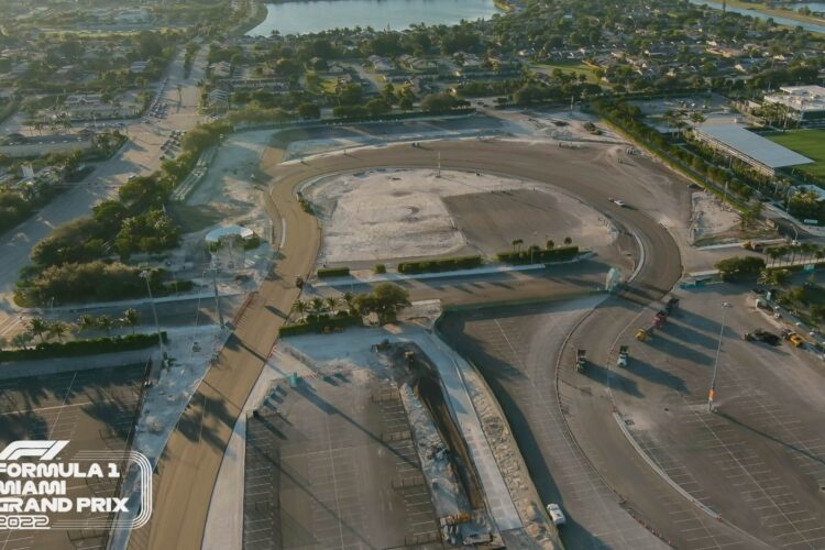 F1: Miami GP Tweets Out Construction photos  (Update)