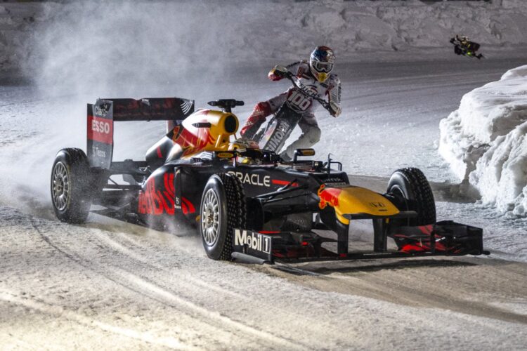 Max Verstappen On Ice: World Champion Drives The RB8 At Ice GP