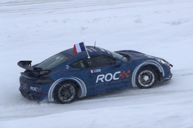 RoC: Vettel beaten by Loeb in snowy Race of Champions final