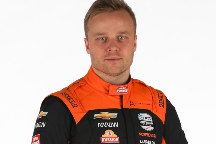 IndyCar: Arrow McLaren SP confirm Rosenqvist for 2023