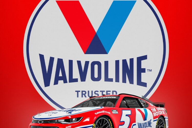 NASCAR: Valvoline colors return to Larson’s No. 5 Chevy in 2022