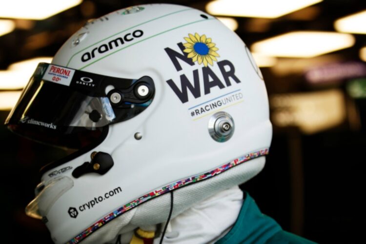 F1: Vettel’s ‘no war’ helmet caused political ‘trouble’