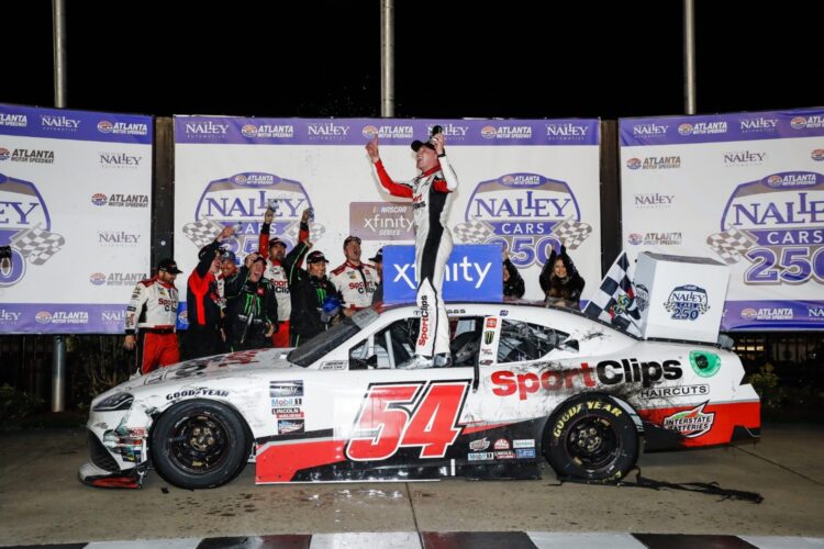 NASCAR: Ty Gibbs takes Nalley Cars 250 victory in double-overtime thriller