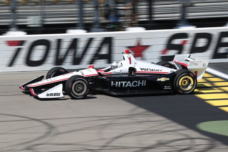 Newgarden leads Penske Team 1-2-3 in opening Iowa Practice