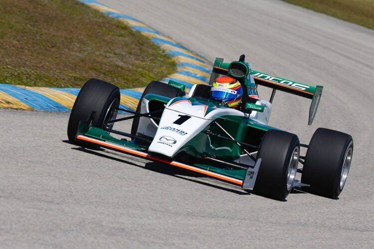 Cunha Fastest as New Pro Mazda Tatuus Impresses at Homestead