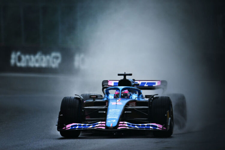 F1: Alonso tops very wet final practice in Montreal