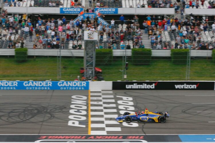 To repeat at Pocono, Rossi must first dodge the rain drops