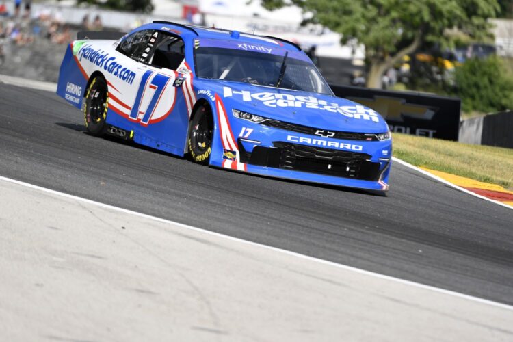 NASCAR: Larson wins Xfinity pole at Road America