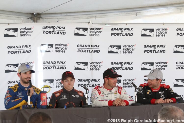 IndyCar Portland GP Post-Qualifying Press Conference
