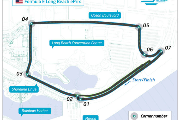 Three practice sessions for the Long Beach ePrix
