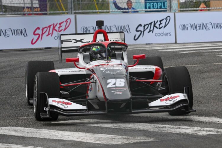 Indy Lights: Lundqvist schools field in Nashville