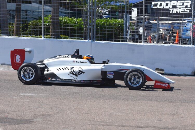 Kirkwood Controls 25-Car Field to Win on USF2000 Debut