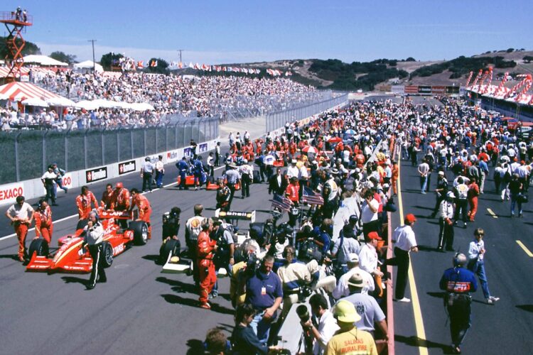 IndyCar: A huge crowd attended the 1996 Laguna Seca IndyCar race