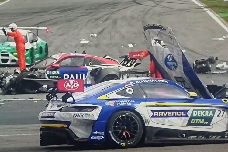 DTM: Ralf Schumacher’s son David breaks his spine in Germany