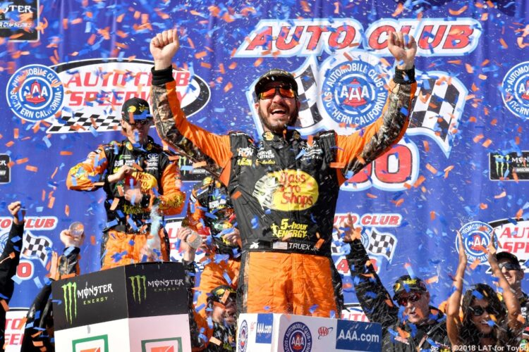 Truex Jr. unbeatable in Fontana