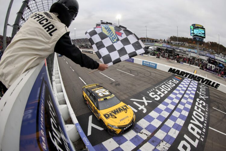 NASCAR: Christopher Bell wins at Martinsville to make final round of playoffs