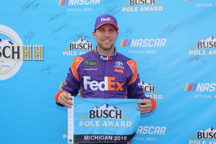 Hamlin’s 202.74 mph lap wins pole at Michigan