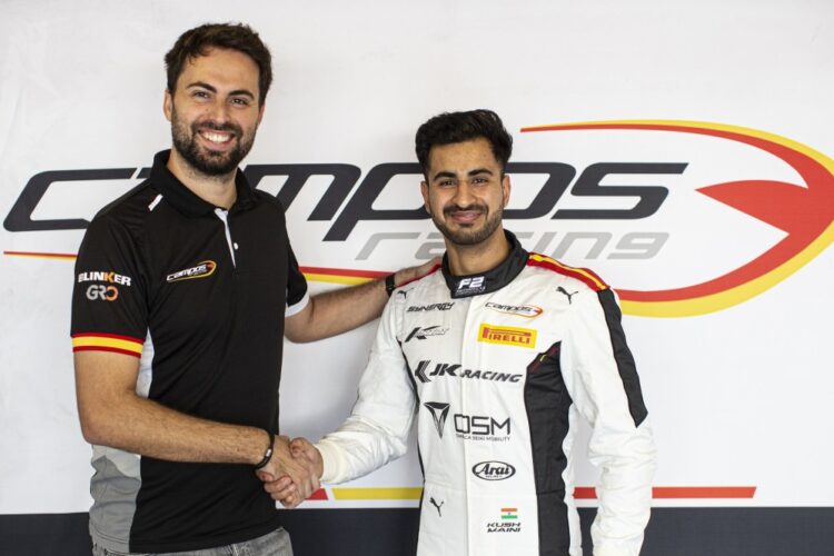 F2: Kush Maini Completes Campos Racing’s Driver Line-up for 2023