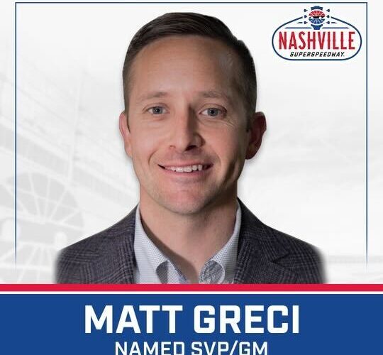 Track News: Matt Greci promoted to general manager of Nashville Superspeedway