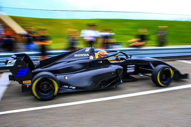 Honda 200 Winner Alexander Rossi Shakes Down F3 Americas Car At Pitt Race