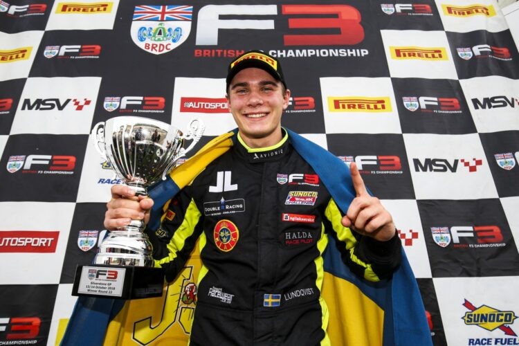 Lundqvist secures 2018 BRDC British F3 title with storming Silverstone victory