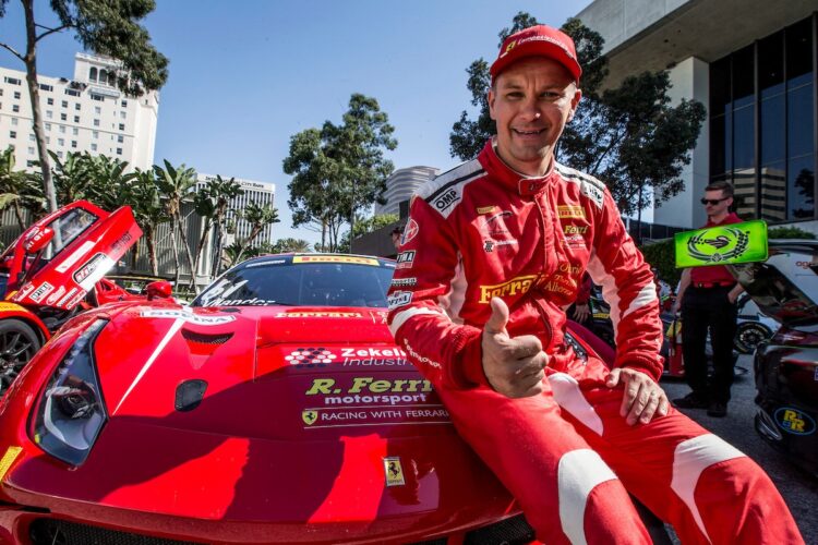 Vilander Takes Ferrari to Pirelli World Challenge GT Pole