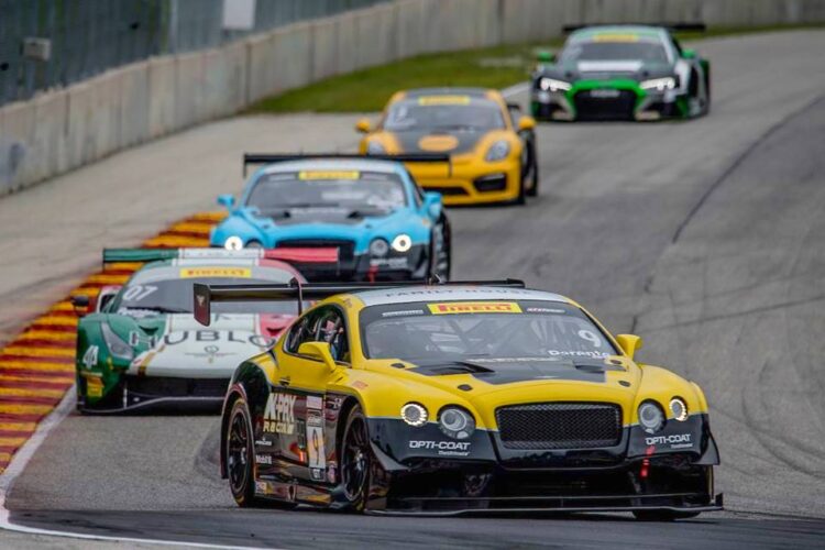 Parente Blasts Bentley to the Top PWC GT Time Friday at Road America