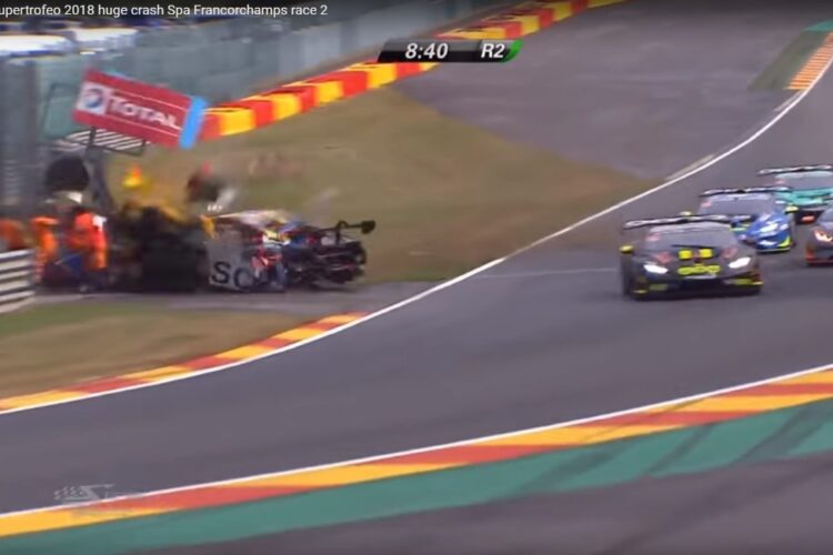 Terrifying Lamborghini Crash Took Out Four Marshals at Spa 24