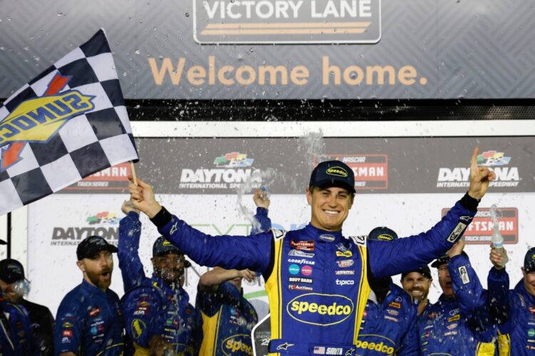 NASCAR: Zane Smith wins rain-shortened Daytona Truck Race