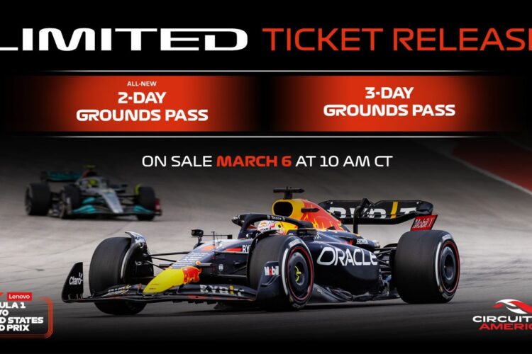 F1: COTA releases new General Admission ticket option for USGP