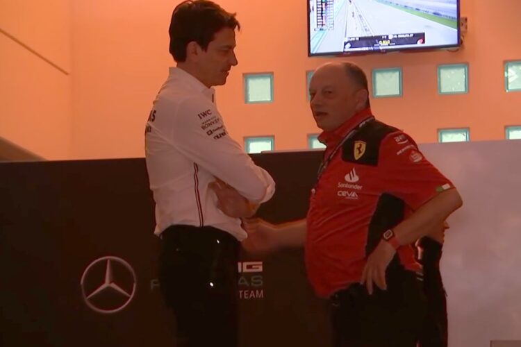 F1: What were Wolff and Vasseur discussing?