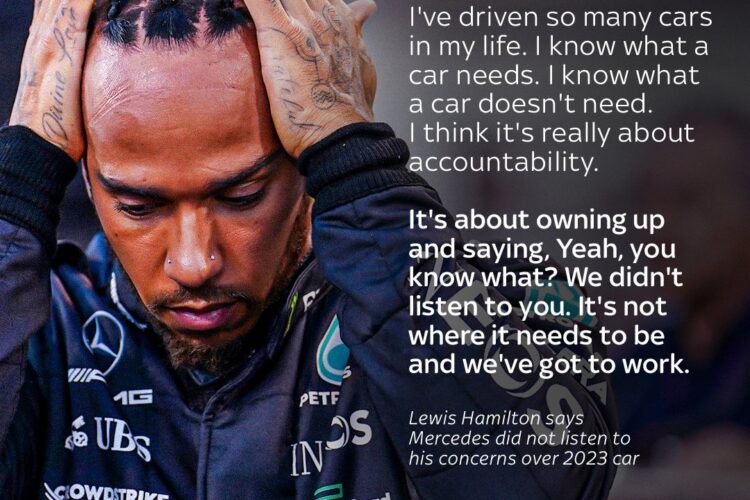 F1: Hamilton throws Mercedes team under the bus  (Update)